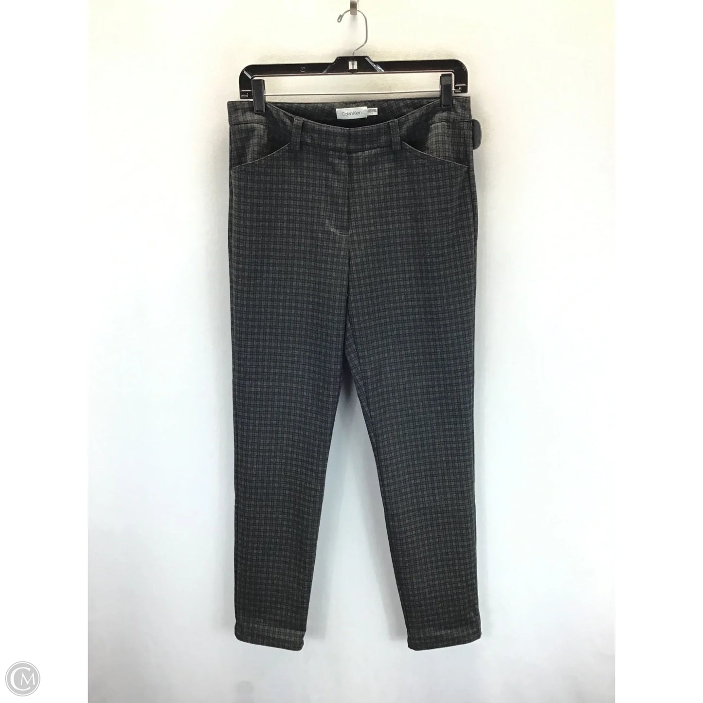 Pants Dress By Calvin Klein In Black & Grey, Size: 8