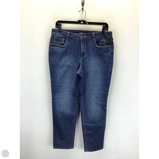Jeans Straight By Croft And Barrow In Blue, Size: 8
