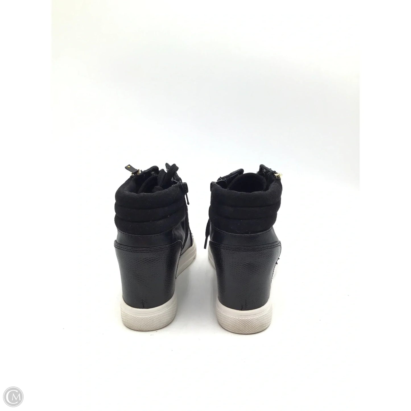 Boots Ankle Heels By Aldo In Black, Size: 8