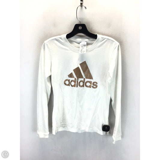 Top Long Sleeve By Adidas In White, Size: Xs