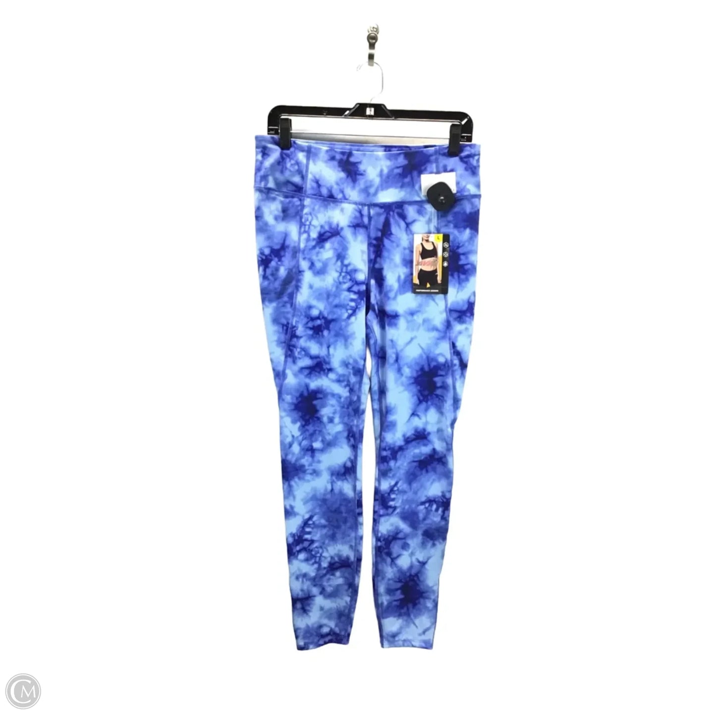 Athletic Leggings By Avia In Blue, Size: L