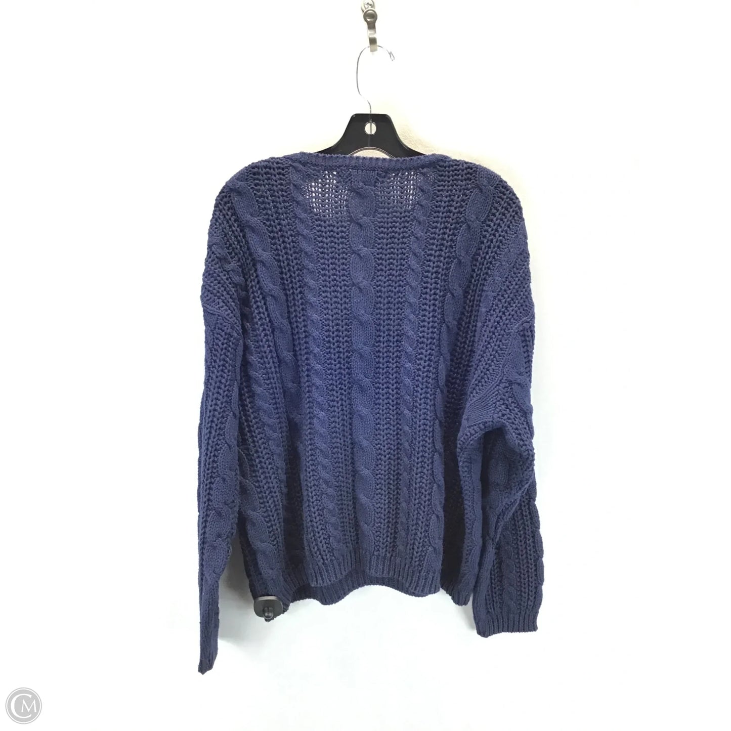Sweater By Chaus In Blue, Size: L