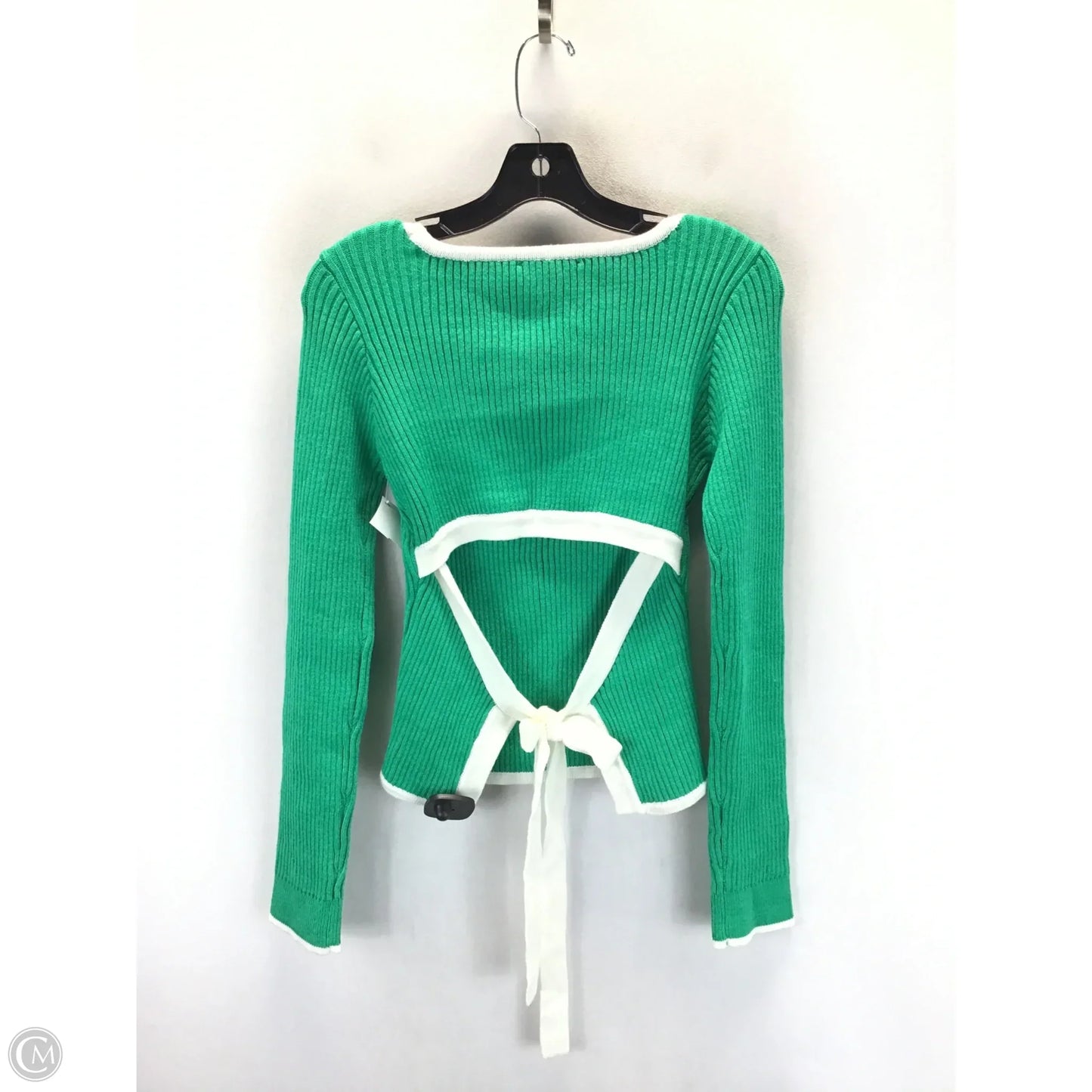 Sweater By Lulus In Green & White, Size: M