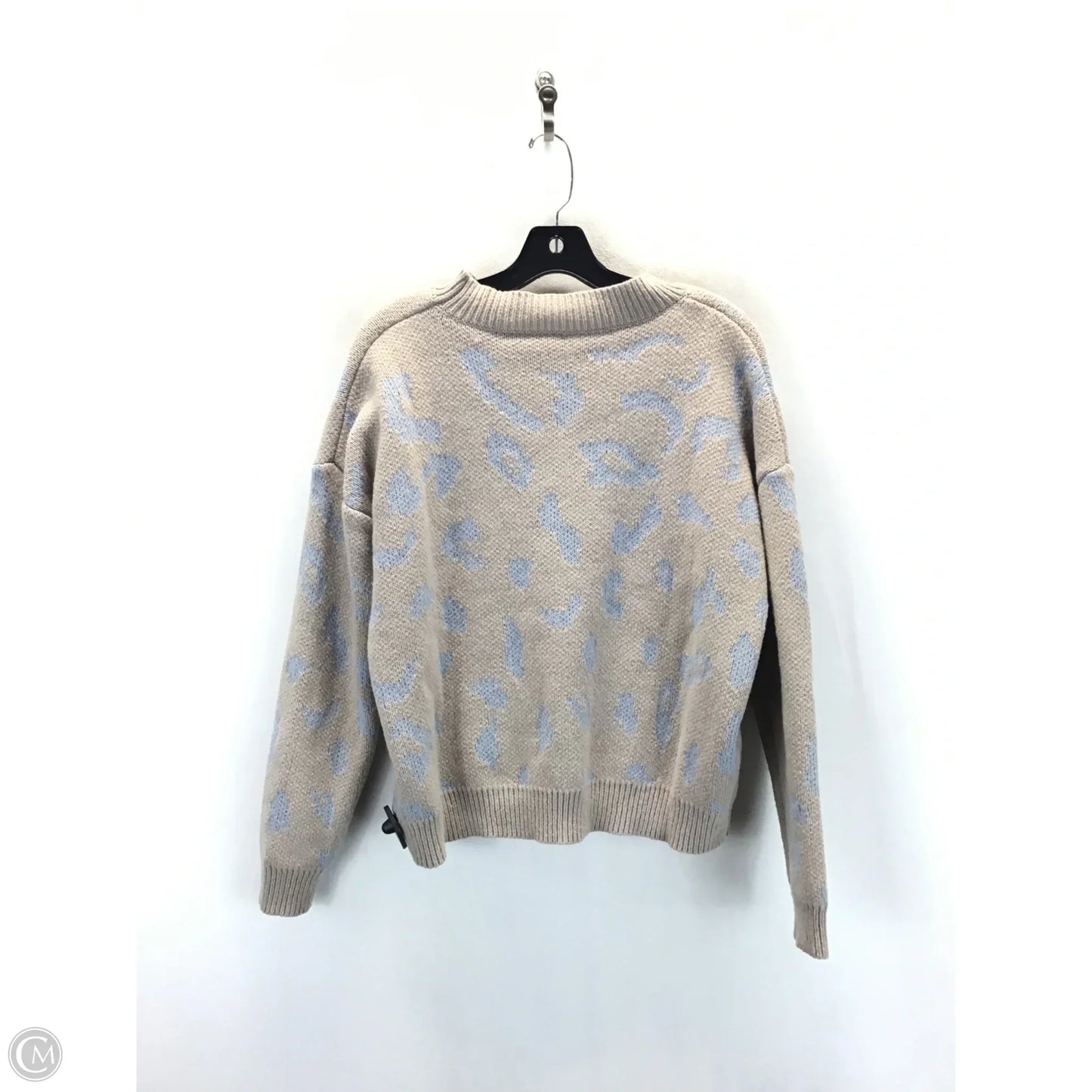 Sweater By Shein In Blue & Tan, Size: L