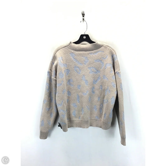 Sweater By Shein In Blue & Tan, Size: L