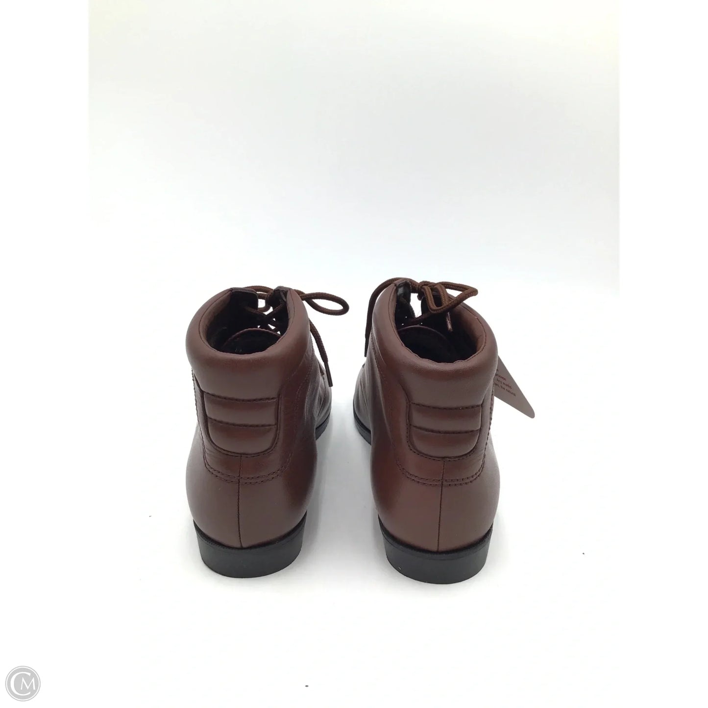 Boots Ankle Flats By Clothes Mentor In Brown, Size: 7.5