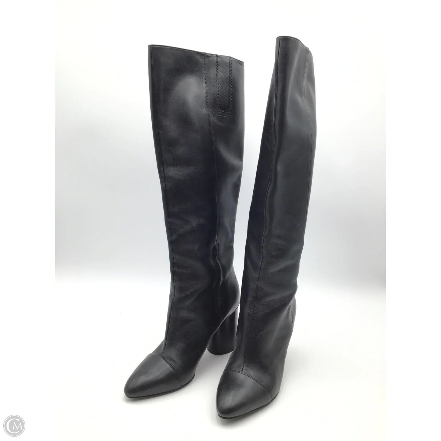 Boots Knee Heels By Nine West In Black, Size: 7