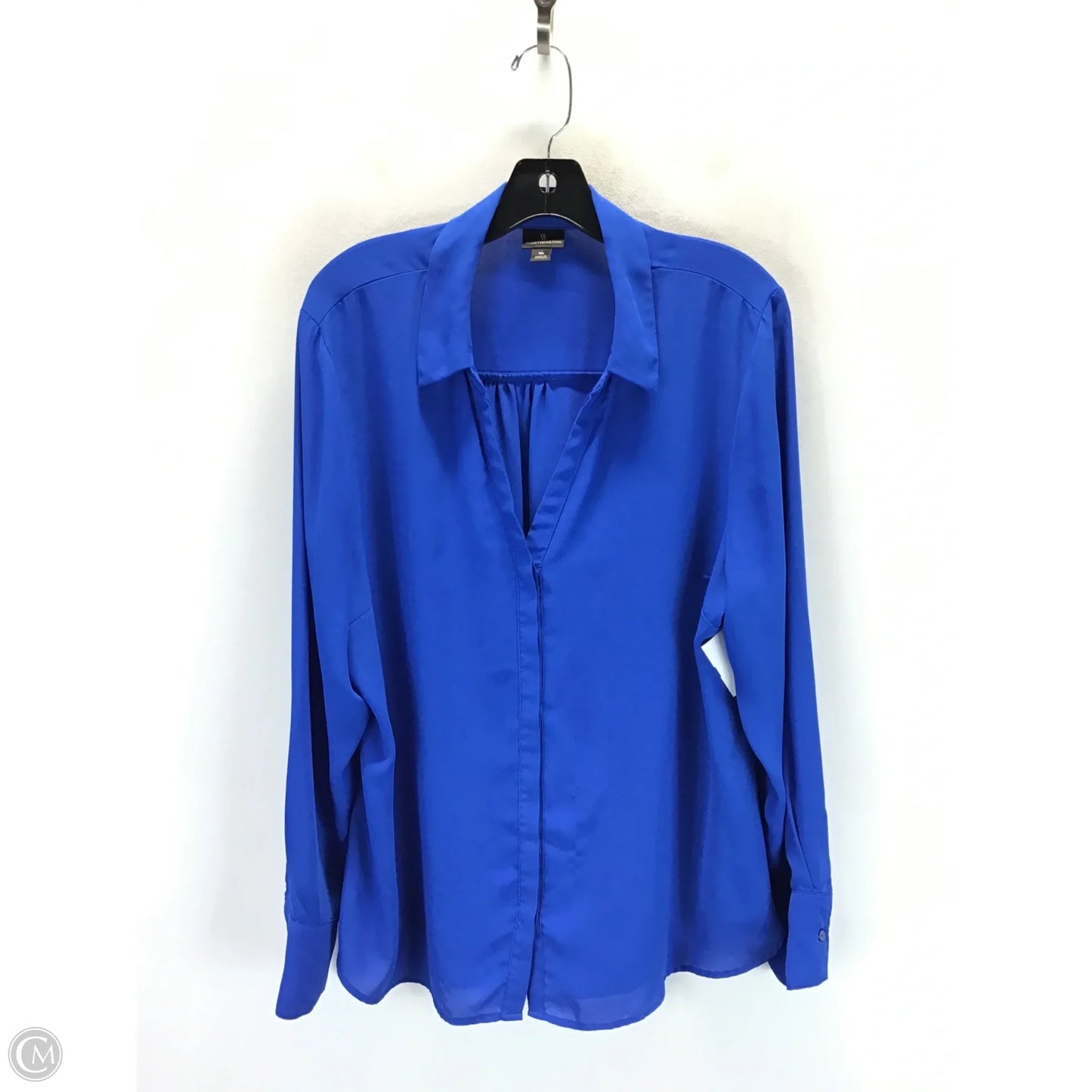 Top Long Sleeve By Worthington In Blue, Size: Xl
