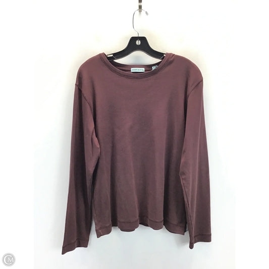 Top Long Sleeve By Marsh Landing In Red, Size: Xl