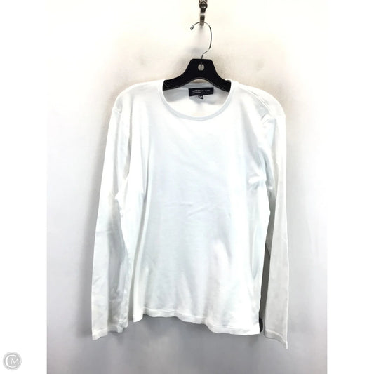 Top Long Sleeve By Jones New York In White, Size: Xl