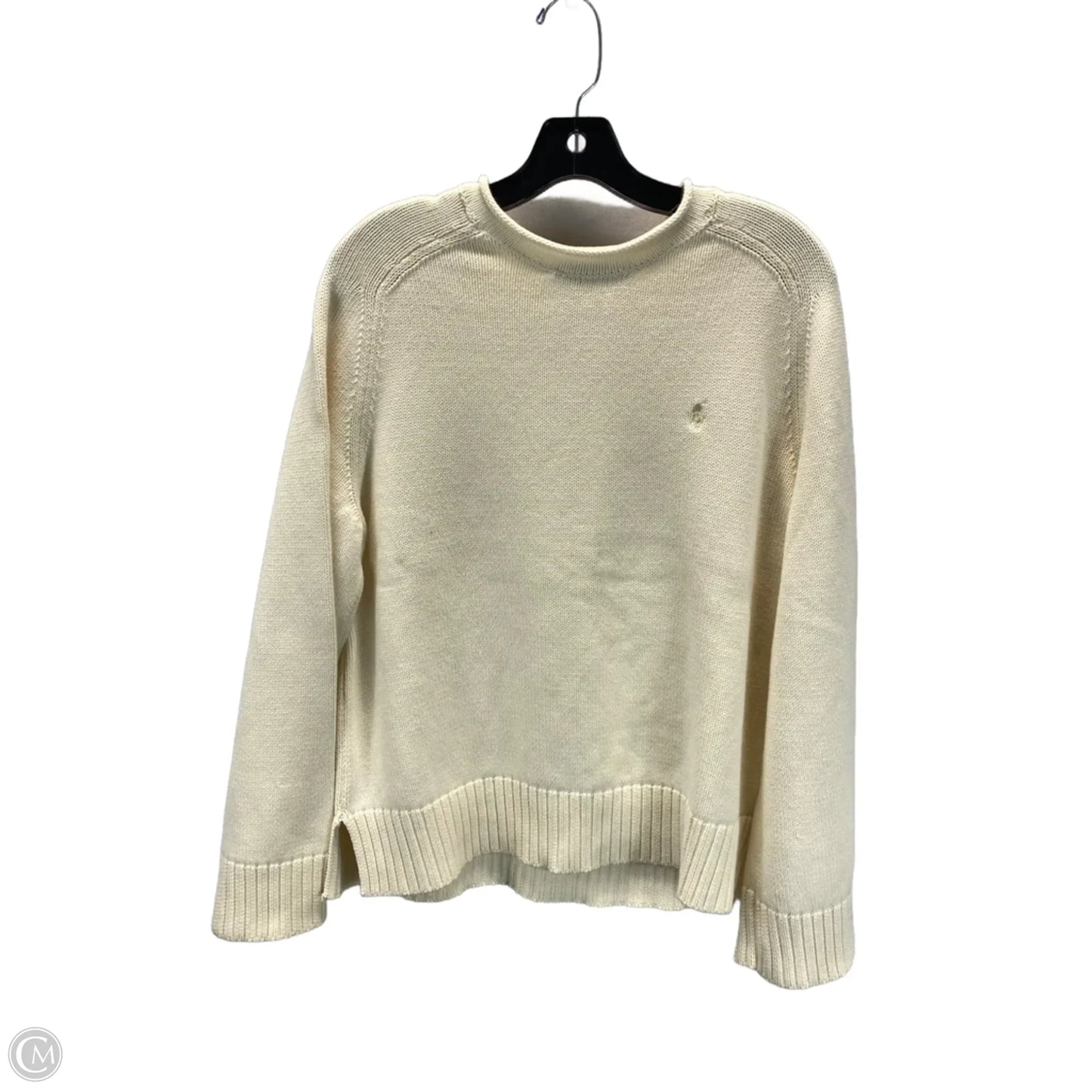 Sweater By Ralph Lauren In Cream, Size: L