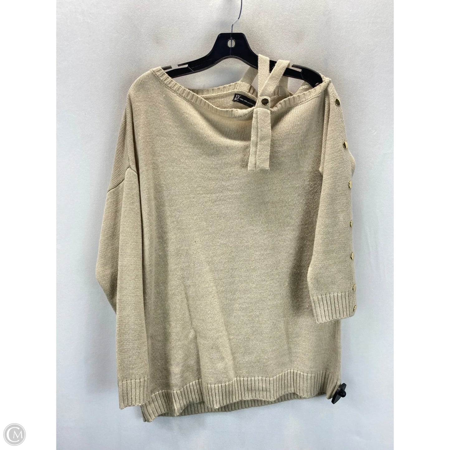 Sweater By New York And Co In Tan, Size: L