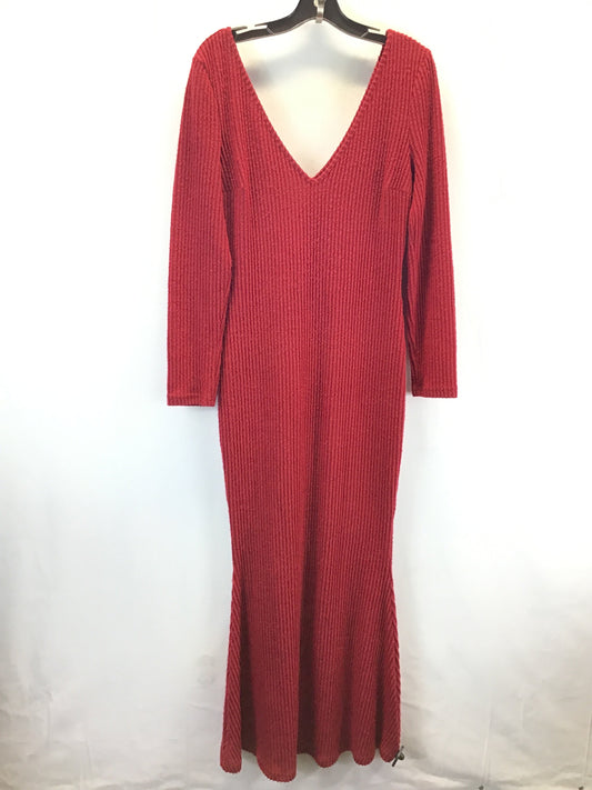 Dress Casual Maxi By Shein In Red, Size: L
