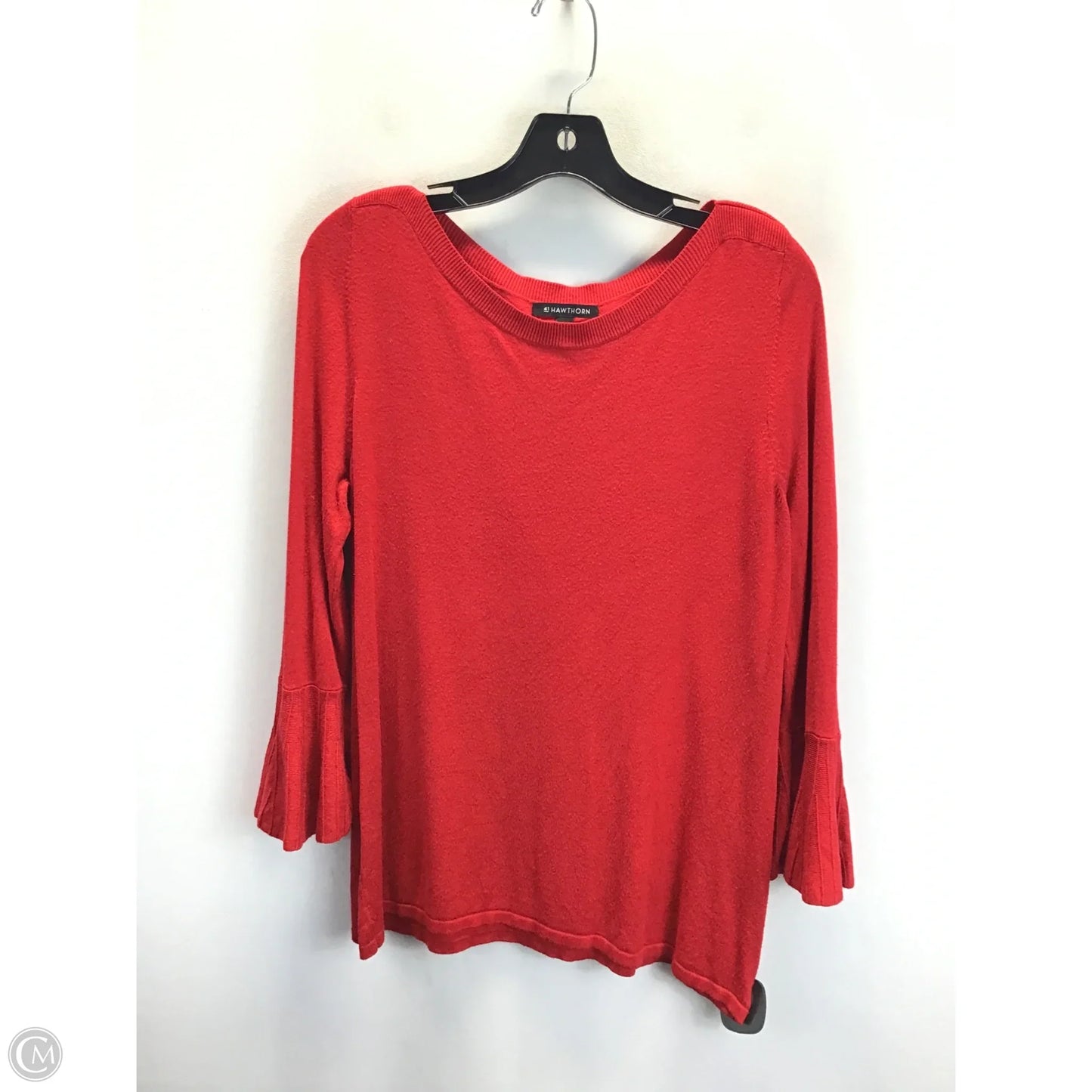 Top Long Sleeve Basic By 41 Hawthorn In Red, Size: M