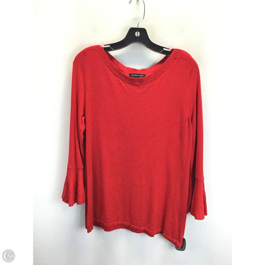 Top Long Sleeve Basic By 41 Hawthorn In Red, Size: M