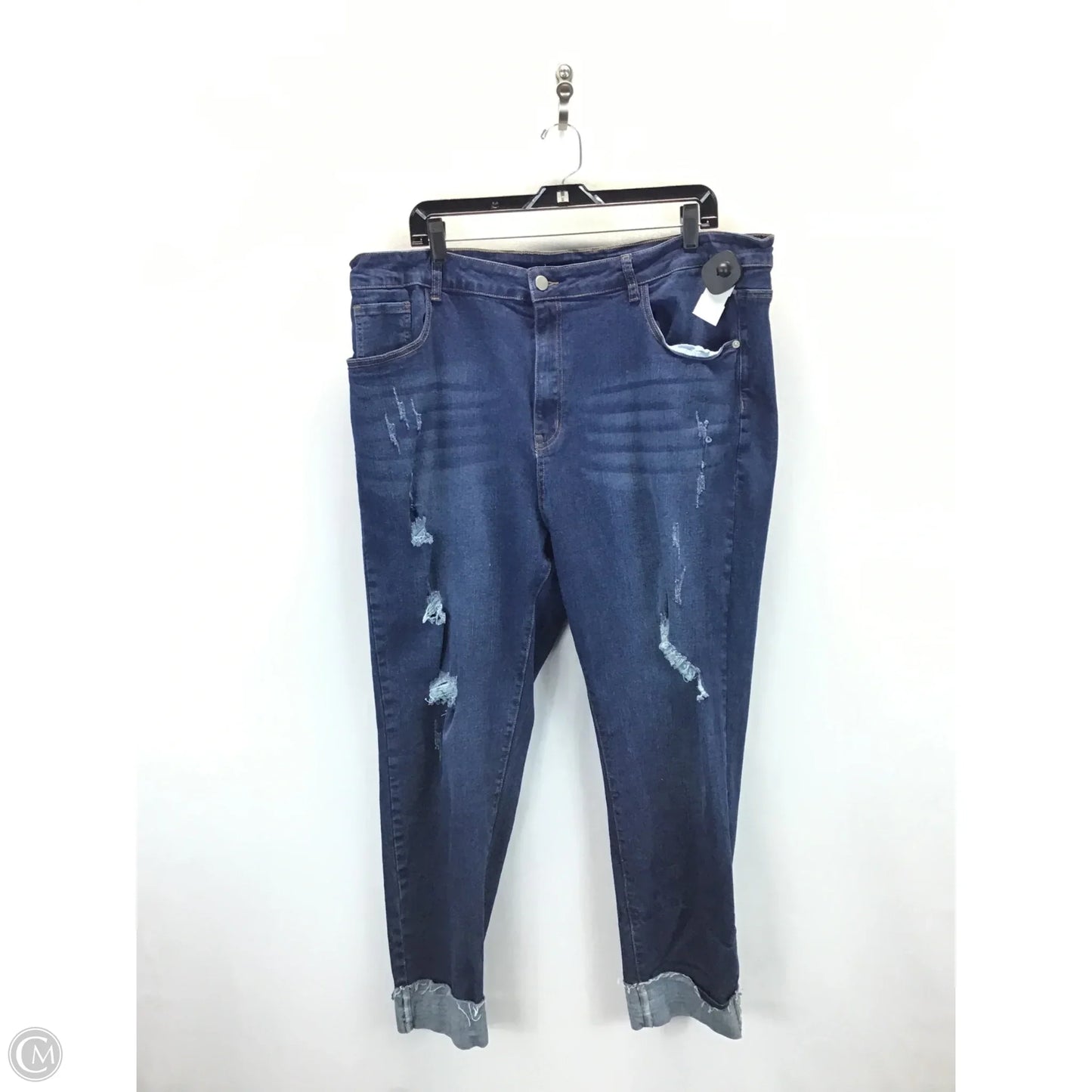 Jeans Boot Cut By Shein In Blue Denim, Size: 4x