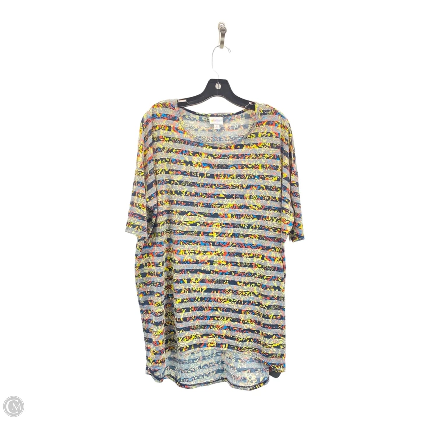 Top Short Sleeve By Lularoe In Multi-colored, Size: M
