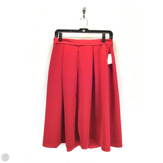 Skirt Midi By New York And Co In Red, Size: 6