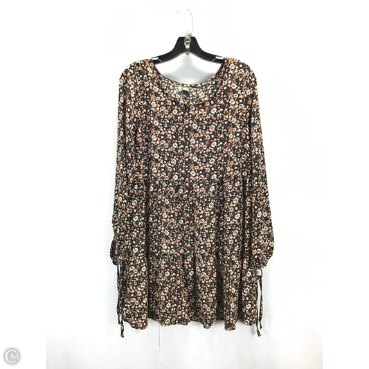 Top Long Sleeve By Wild Fable In Floral Print, Size: L