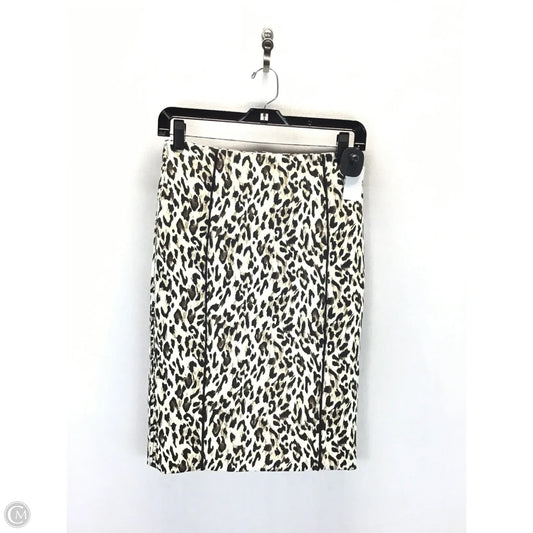 Skirt Midi By White House Black Market In Leopard Print, Size: 0