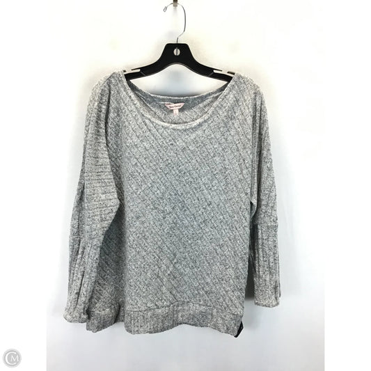 Top Long Sleeve Basic By Juicy Couture In Grey, Size: L