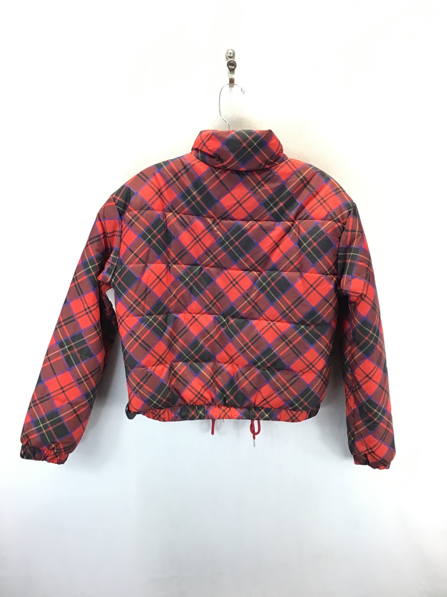 Coat Puffer & Quilted By Ashley In Plaid Pattern, Size: M