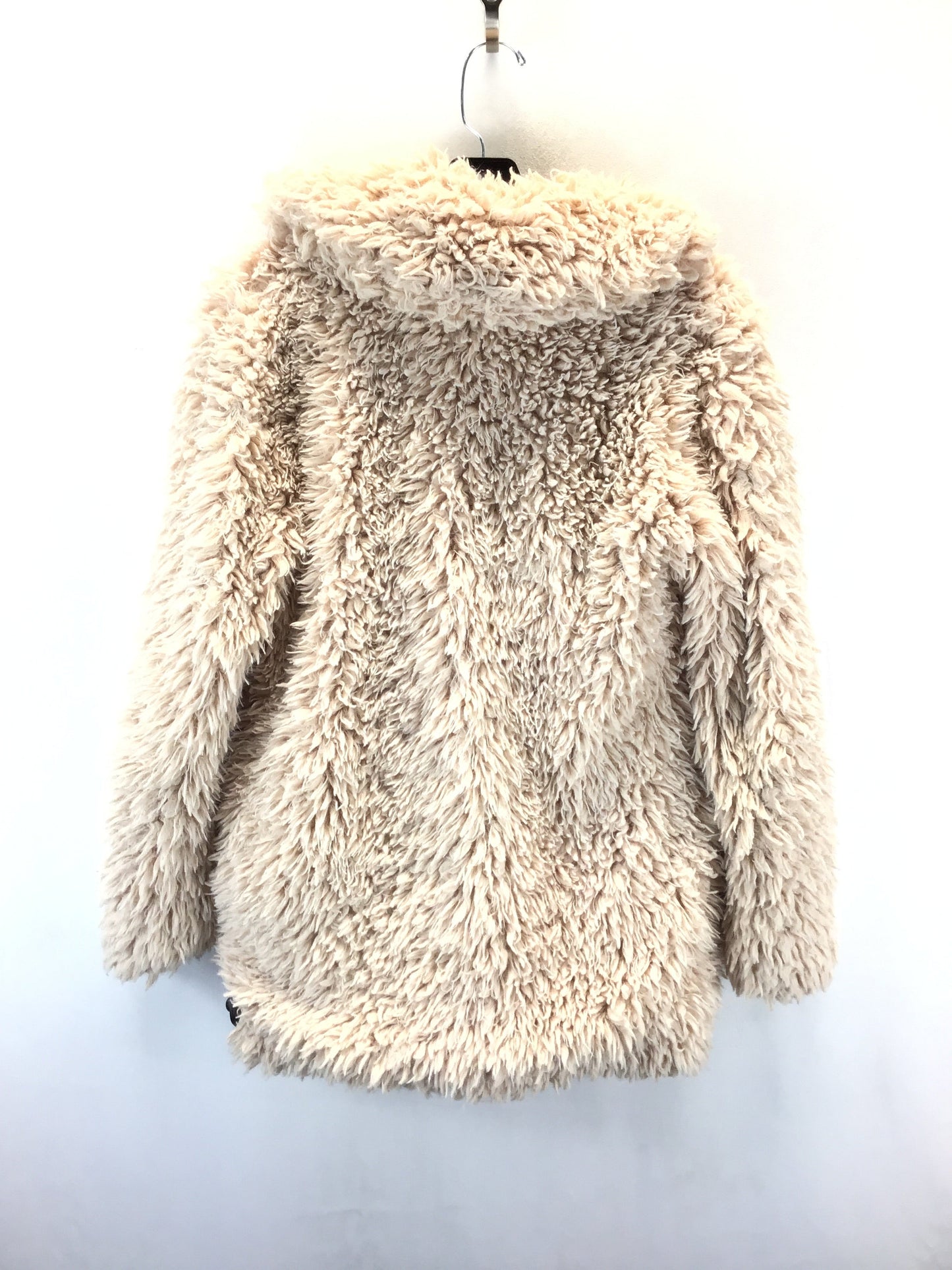Coat Faux Fur & Sherpa By Forever 21 In Beige, Size: M