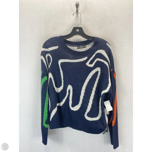 Sweater By Shein In Blue & Orange, Size: S