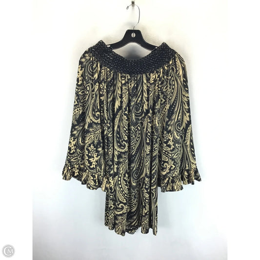 Dress Casual Short By Clothes Mentor In Black & Tan, Size: S