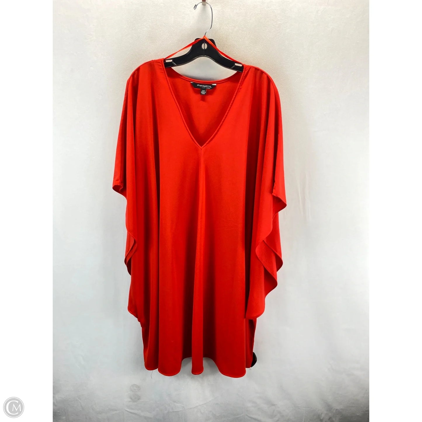 Tunic Short Sleeve By Sharagano In Red, Size: 20
