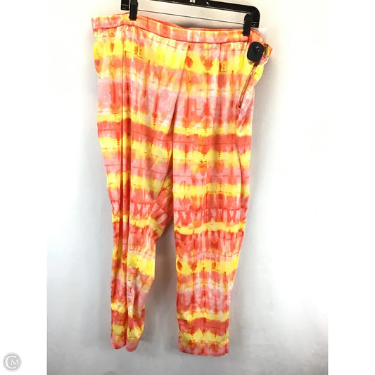 Pants Other By Calvin Klein In Orange & Yellow, Size: 1x