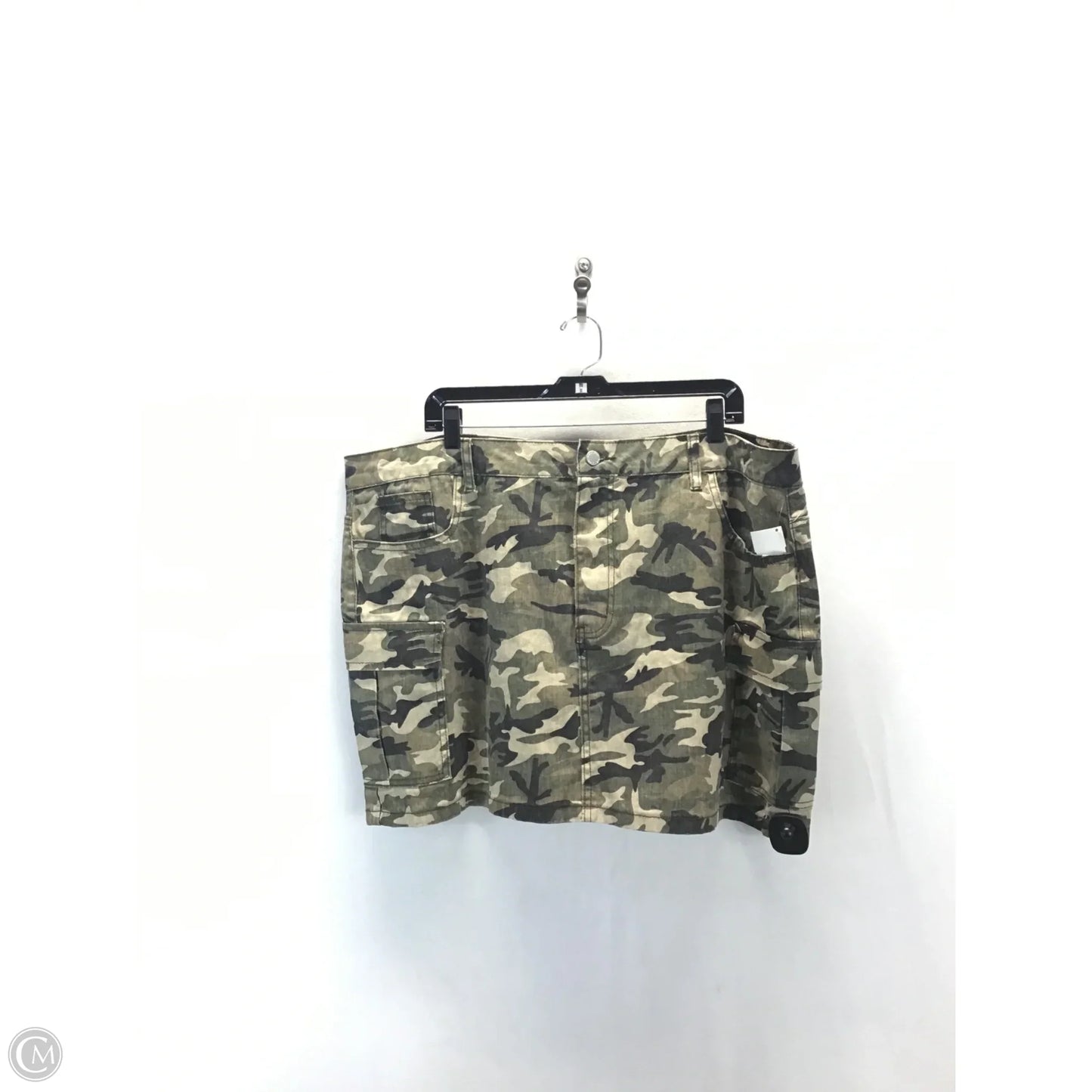 Skirt Midi By Shein In Camouflage Print, Size: 3x