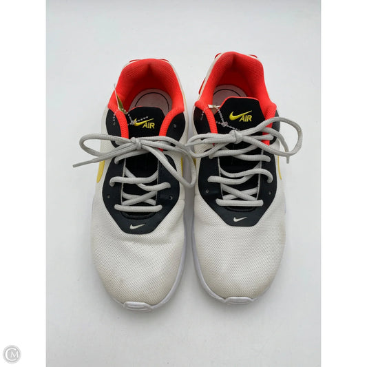 Shoes Athletic By Nike In White & Yellow, Size: 8.5