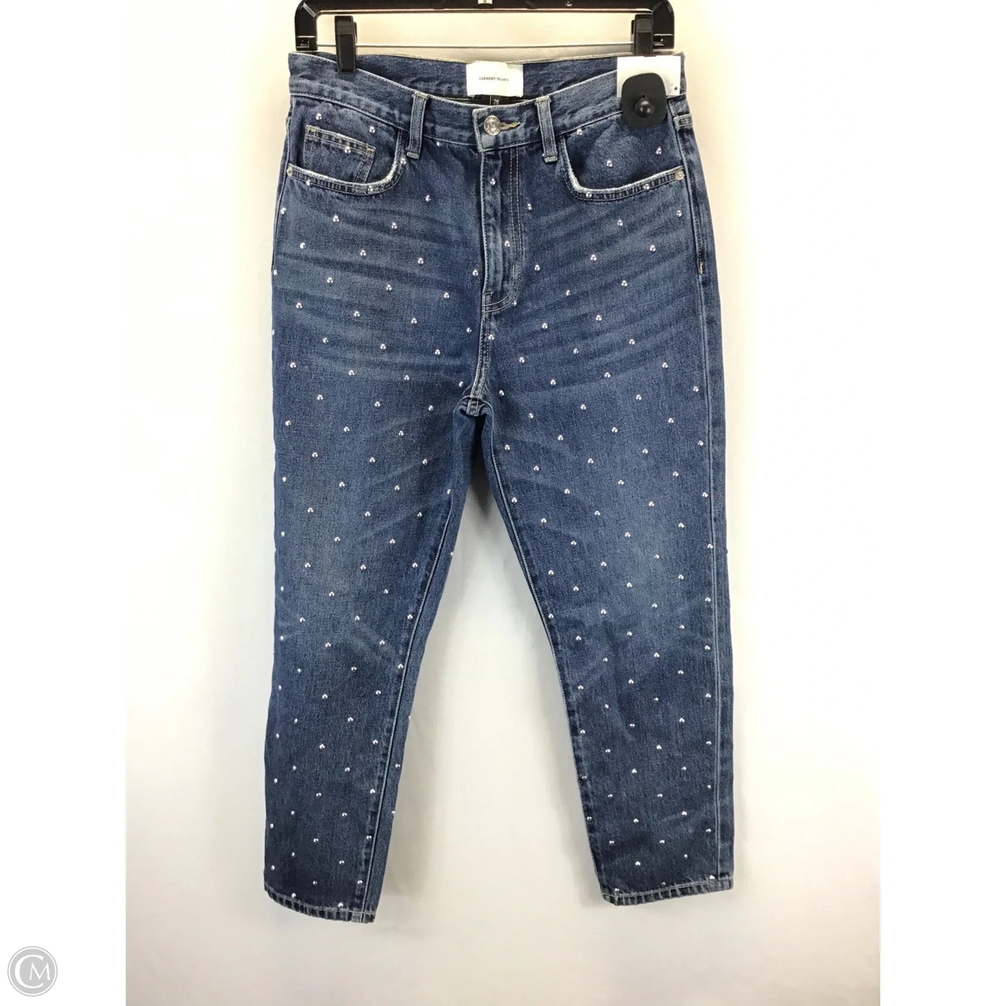 Jeans Boot Cut By Current Elliott In Blue Denim, Size: 6