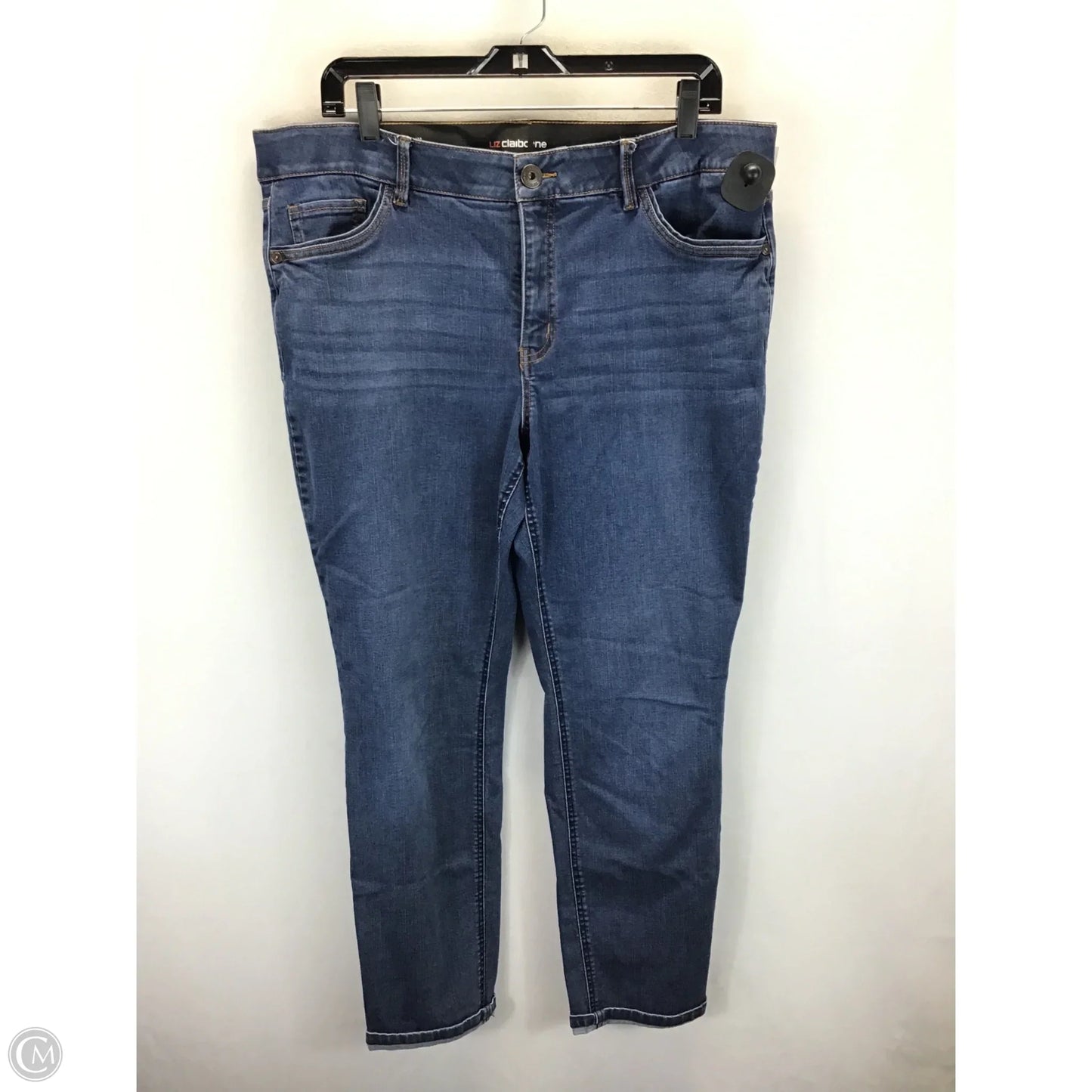 Jeans Cropped By Liz Claiborne In Blue Denim, Size: 16