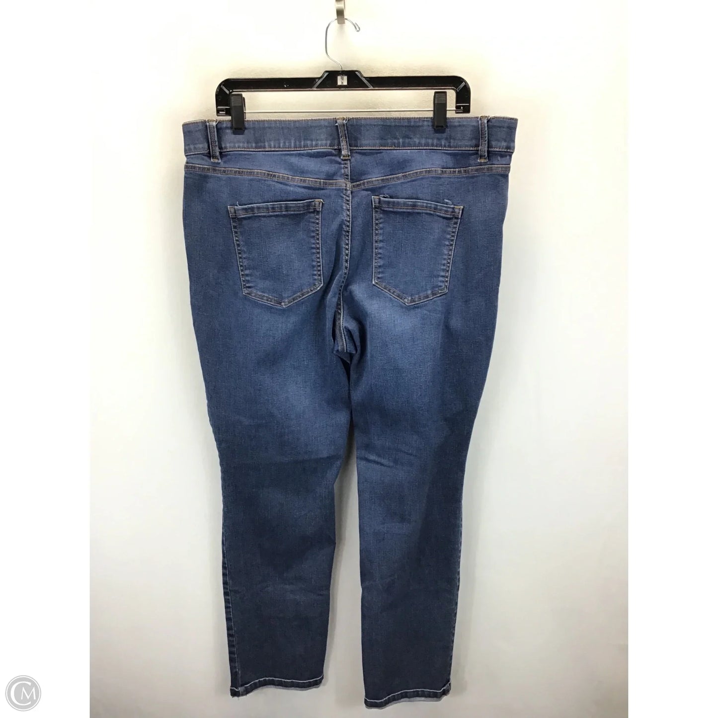Jeans Cropped By Liz Claiborne In Blue Denim, Size: 16