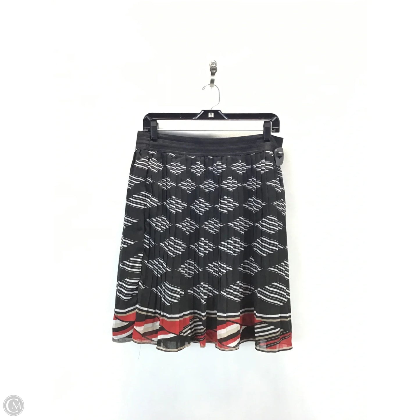 Skirt Midi By White House Black Market In Black & Red, Size: 12
