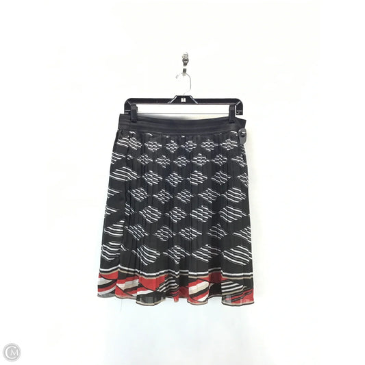 Skirt Midi By White House Black Market In Black & Red, Size: 12