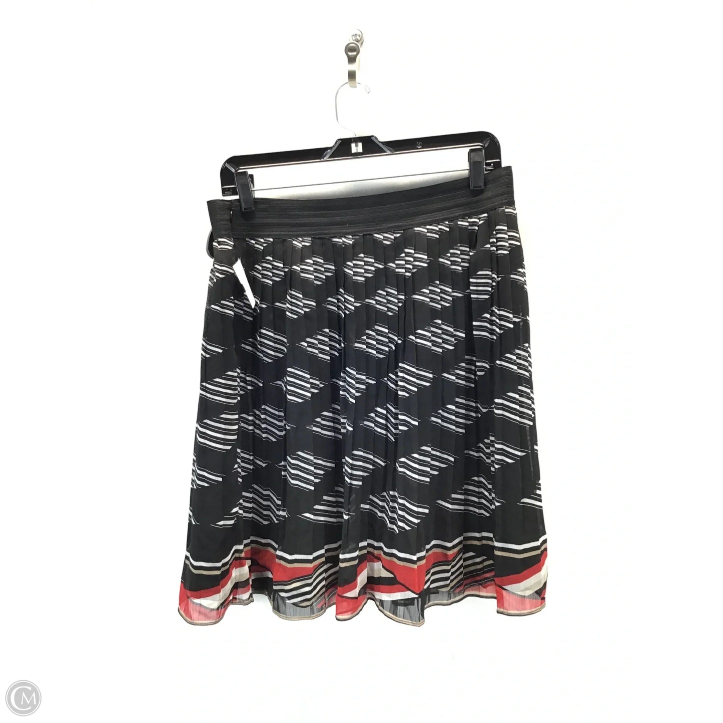 Skirt Midi By White House Black Market In Black & Red, Size: 12