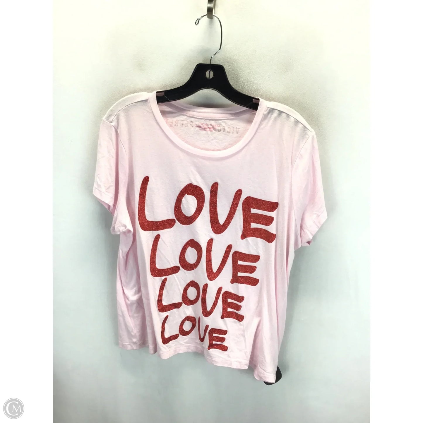 Top Short Sleeve Basic By Victorias Secret In Pink, Size: Xl