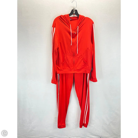 Athletic Pants 2pc By Fashion Nova In Red, Size: 2x