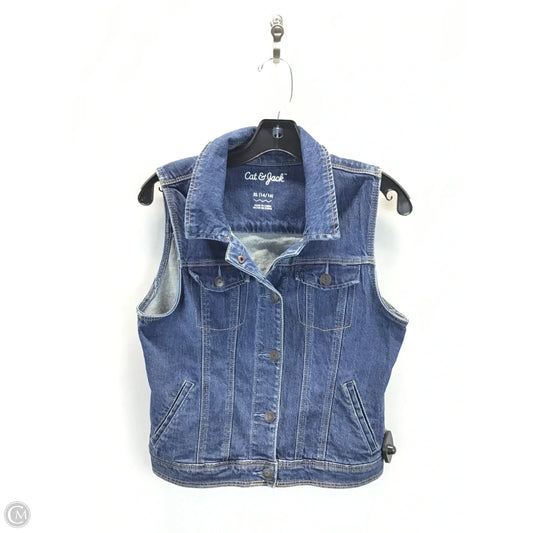 Vest Other By Clothes Mentor In Blue Denim, Size: Xl