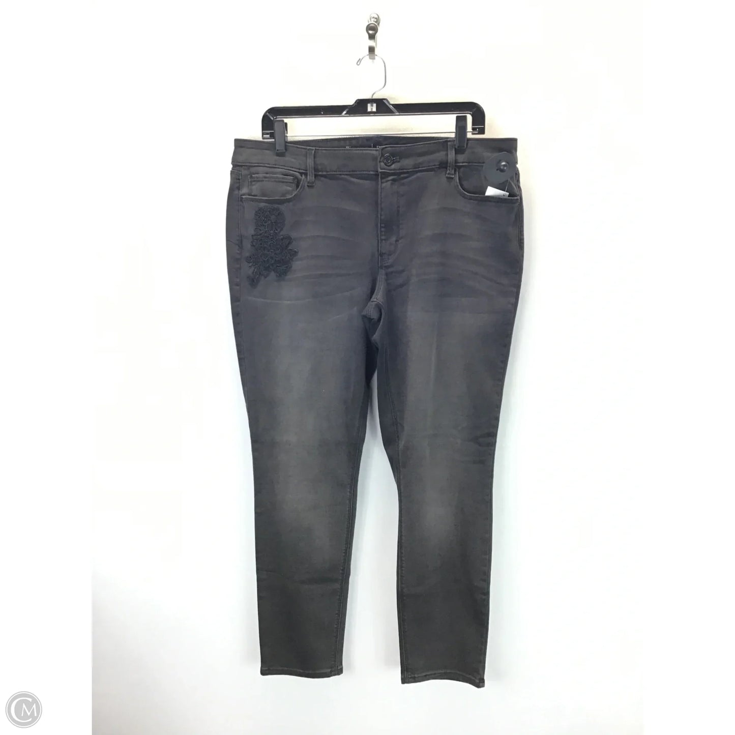 Jeans Skinny By White House Black Market In Black Denim, Size: 14