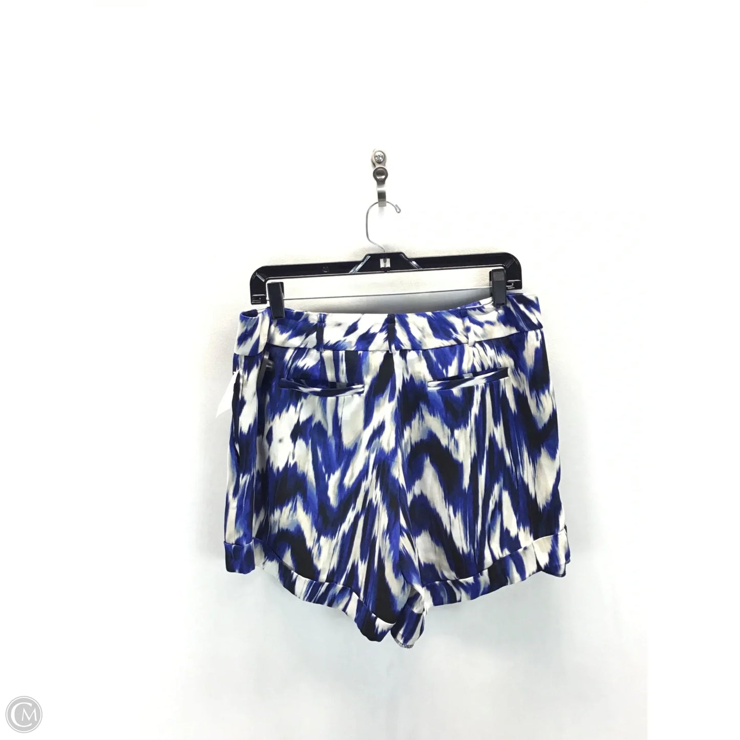 Shorts By Eva Mendes In Blue & Cream, Size: 12
