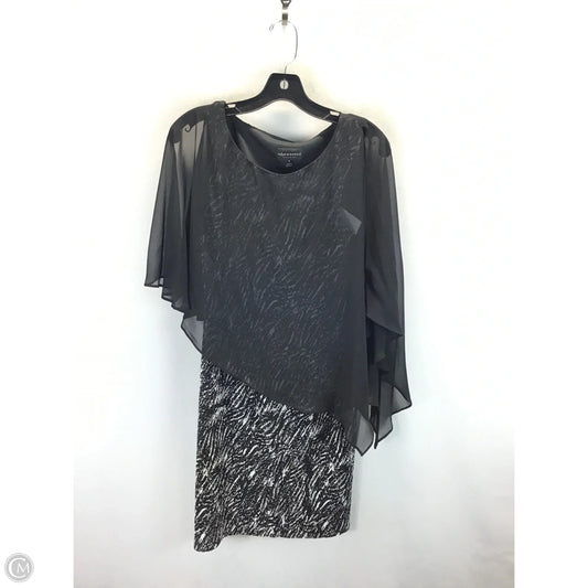 Dress Casual Midi By Connected Apparel In Black & White, Size: S