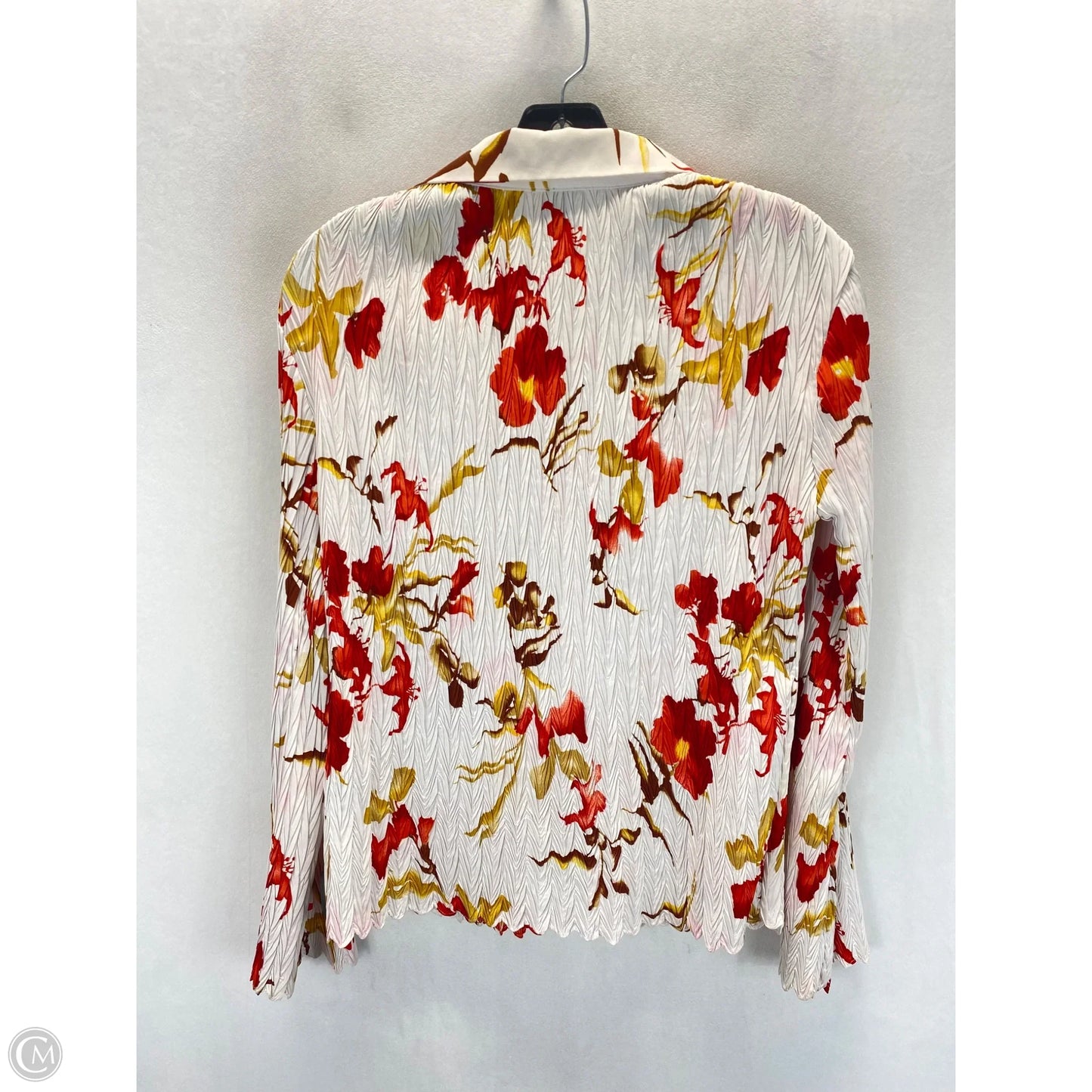 Blouse Long Sleeve By Clothes Mentor In Floral Print, Size: S