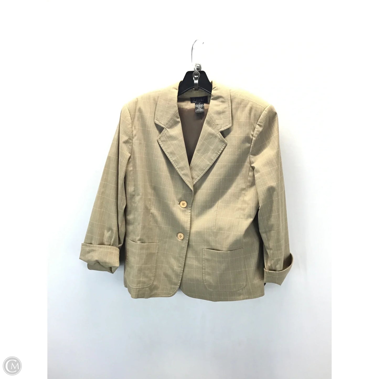 Pants Suit 2pc By Rafaella In Brown & Pink, Size: L