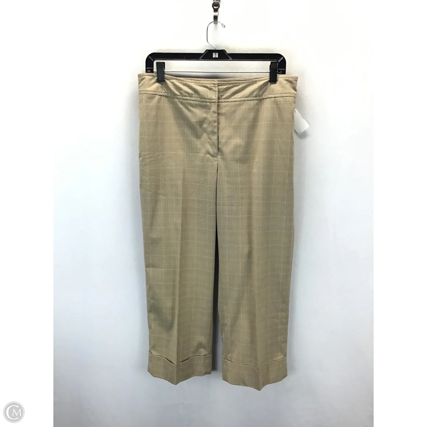 Pants Suit 2pc By Rafaella In Brown & Pink, Size: L