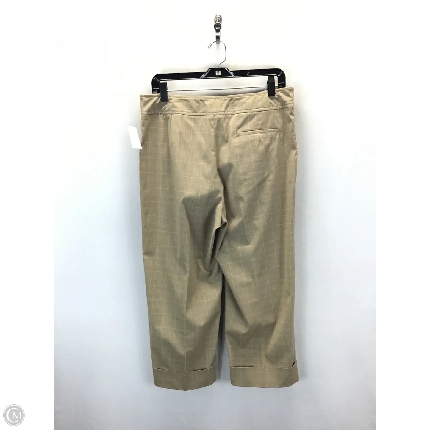 Pants Suit 2pc By Rafaella In Brown & Pink, Size: L