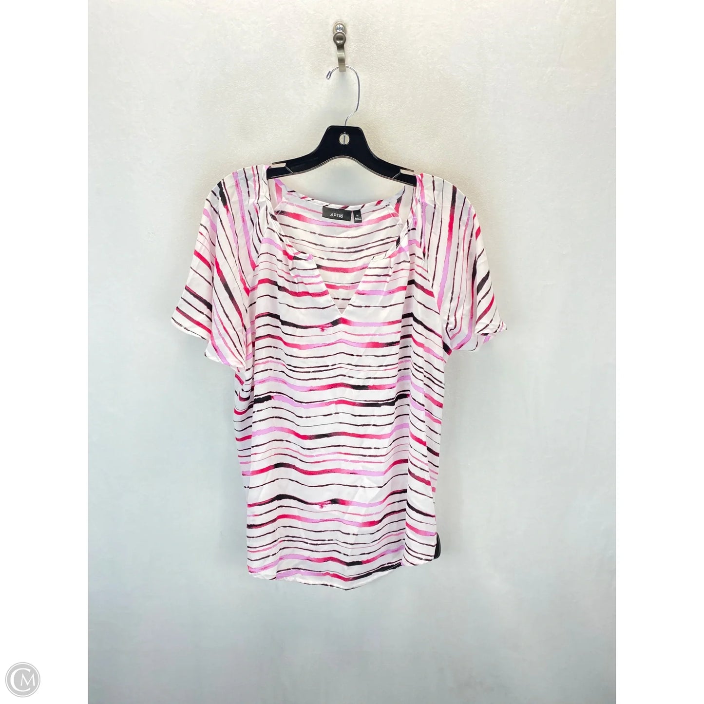 Top Sleeveless Basic By Apt 9 In Pink, Size: M
